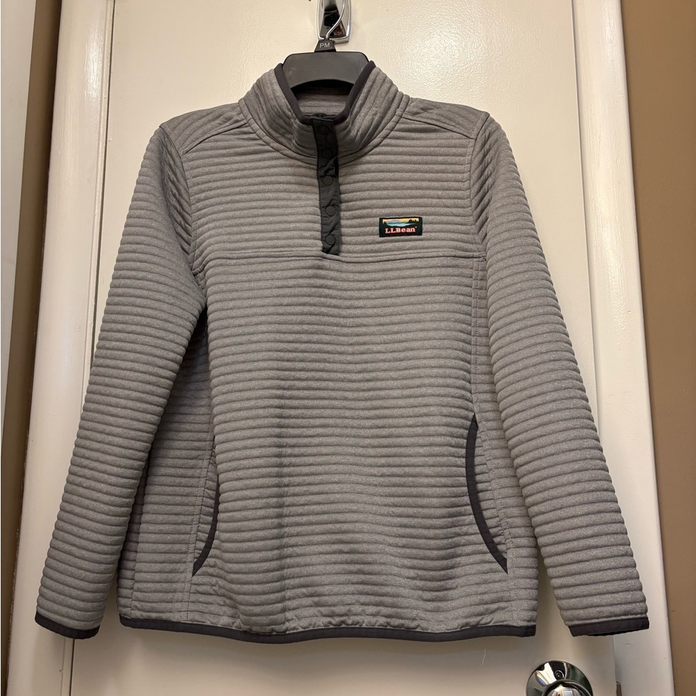 L.L. Bean Gray Pullover, Med Petite